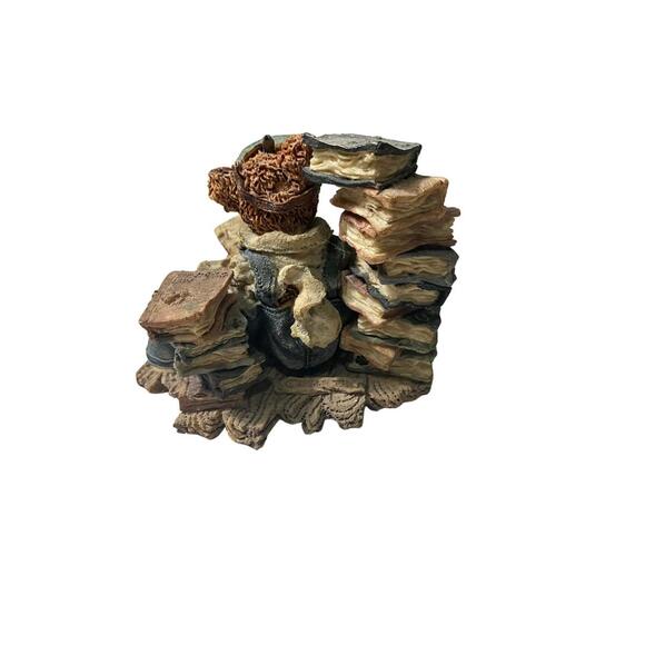 Boyds Bears Handcrafted Bear Figurine with Books Sculpture - Picture 2 of 5